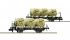 823304 Fleischmann Set  of 2 container carrier wagons Paderborner Pils